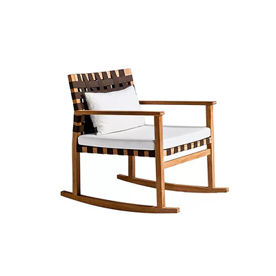 High Quality Teak Woven Rocking Chair Rocking Chair