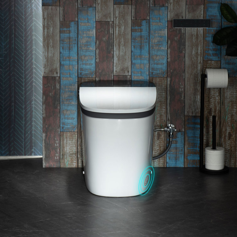 ADA Smart Bidet Toilet with Auto Open & Close, Foot Sensor,Clean Foam Dispenser&MaP Flushing 1000G