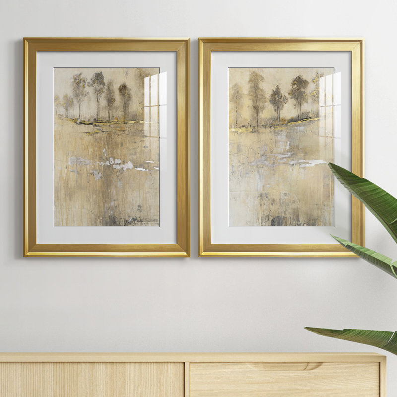 «Cloake In Mist I», reproduction encadrée de qualité supérieure - prête à être accrochée, Cadre doré