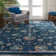 Tapis oriental bleu / rose Dreya