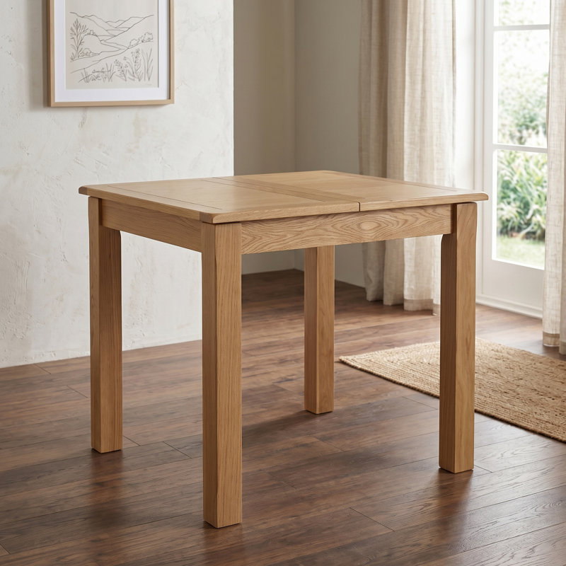 Racquel Dining Table, Oak, 76cm H x 112cm W x 80cm D