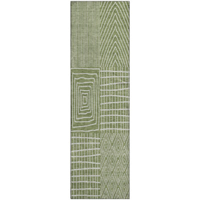 Premium Machine Washable Lyndhurst AMF990 Geometric Rug