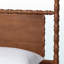 Lit à baldaquin en bois Nylah Bobbin, Queen