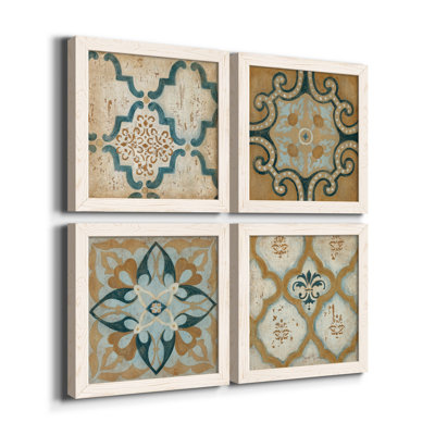 "Villa Umbra", ensemble de 4 reproductions sur toiles