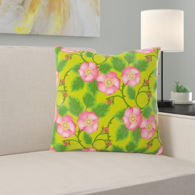 Coussin roses, Intérieur