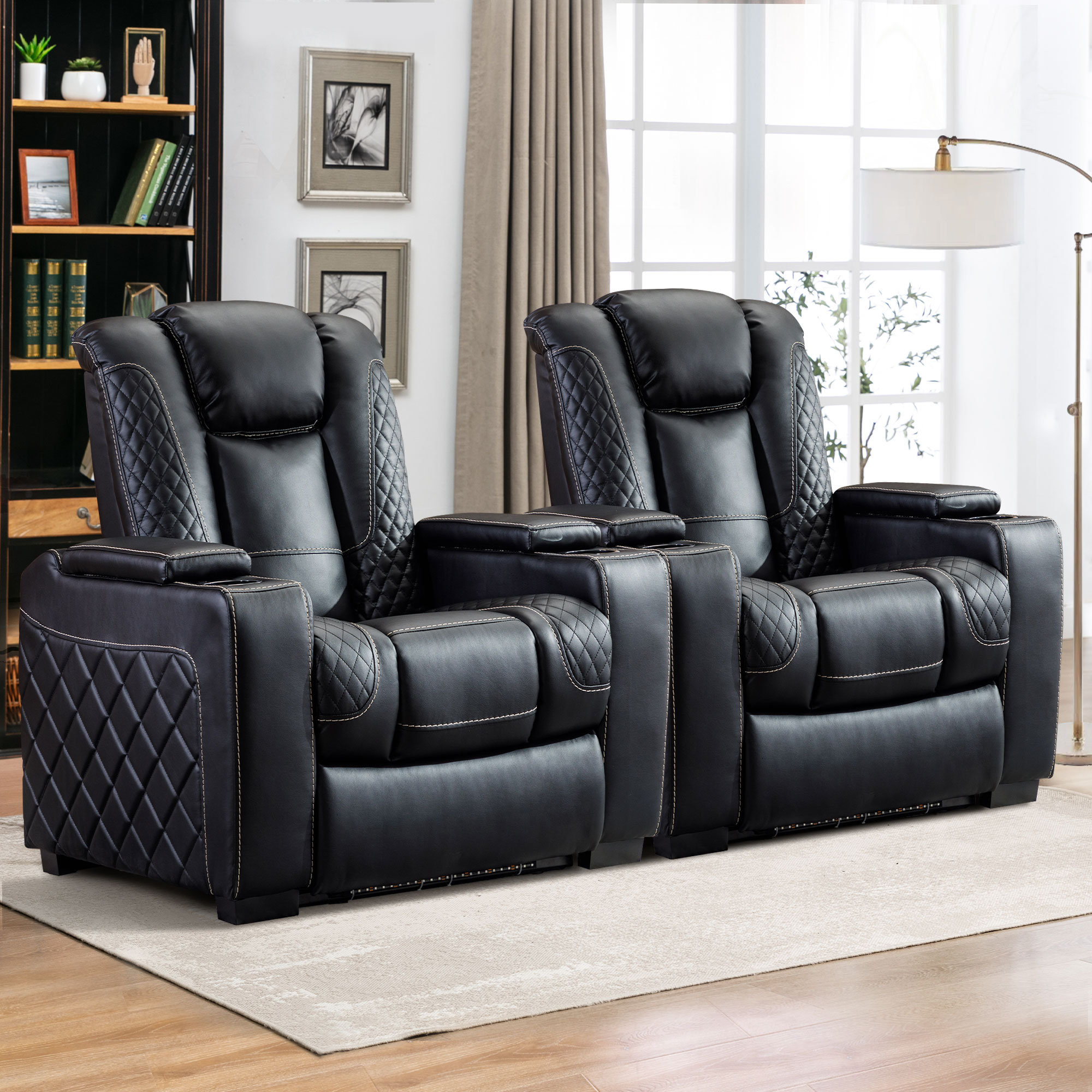 Individual home theater outlet seating