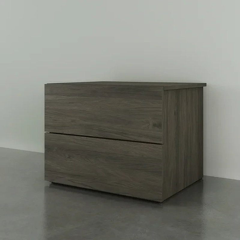 Allante 2 - Drawer Nightstand, Bark Gray