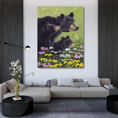 Reproduction d'art sur toile tendue par Union Rustic Szatkowski, Fred: Black Bears