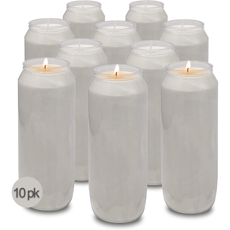 Bougie pilier Symple Stuff, Paquet de 10, H 7 po x l 2,6 po x P 2,6 po