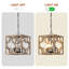 4 - Light Solid Wood Chandelier