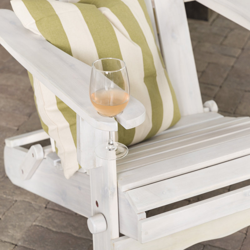 Abhisekh Outdoor Adirondack Chair, White Wash