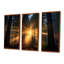 «God Rays Sunshine Through The Forest», ensemble d'art mural séquoia-1787477501-1787477500