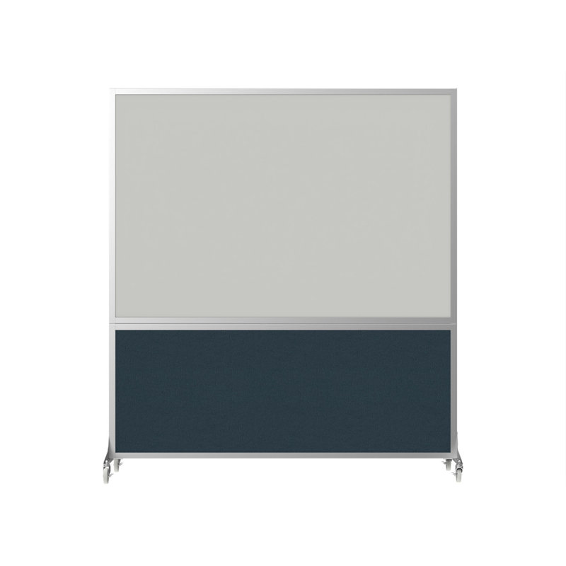 6' Tall DivideWrite Mobile Whiteboard, 72" H x 72" W x 2" D