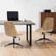 Chaise de bureau en cuir à hauteur ajustable 23 po avec dossier matelassé Mariello-103555072-103555075
