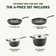 GreenPan Levels Healthy Ceramic Nonstick 6 Piece Cookware Set