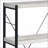 3-Shelf Industrial Rustic Bookshelf, Antique White &amp; Black | Wood+Metal | Contemporary-1126287871