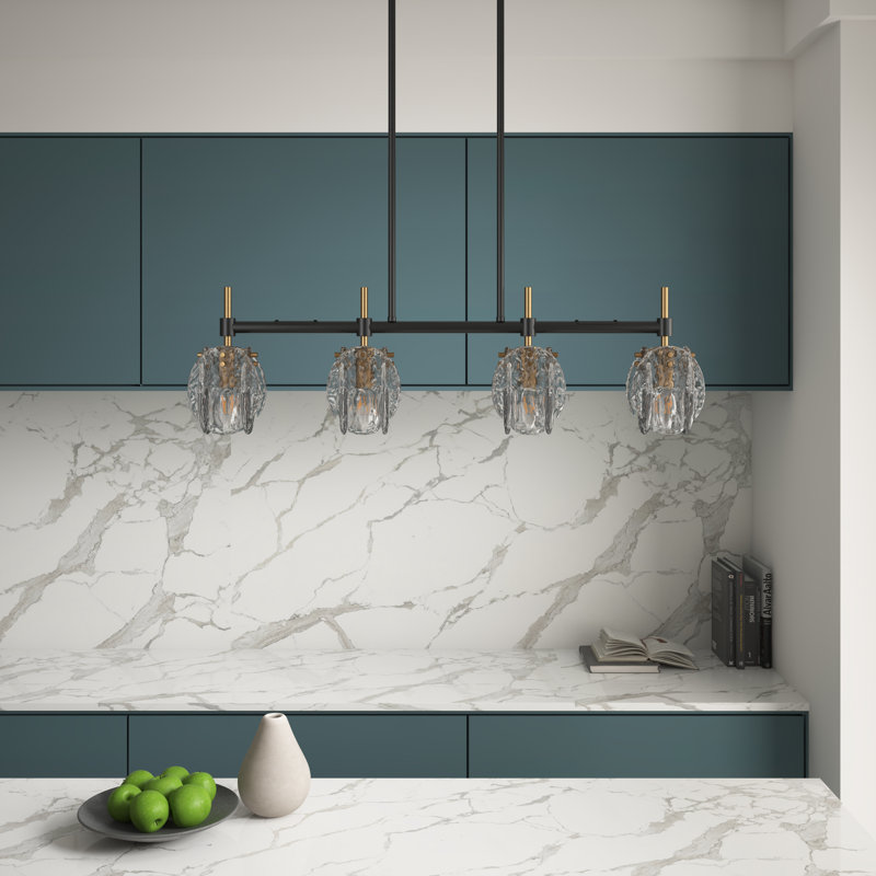 Lustre réglable en métal noir à 3 ampoules E12 avec abat-jour en verre gris, à intensité variable, homologué UL