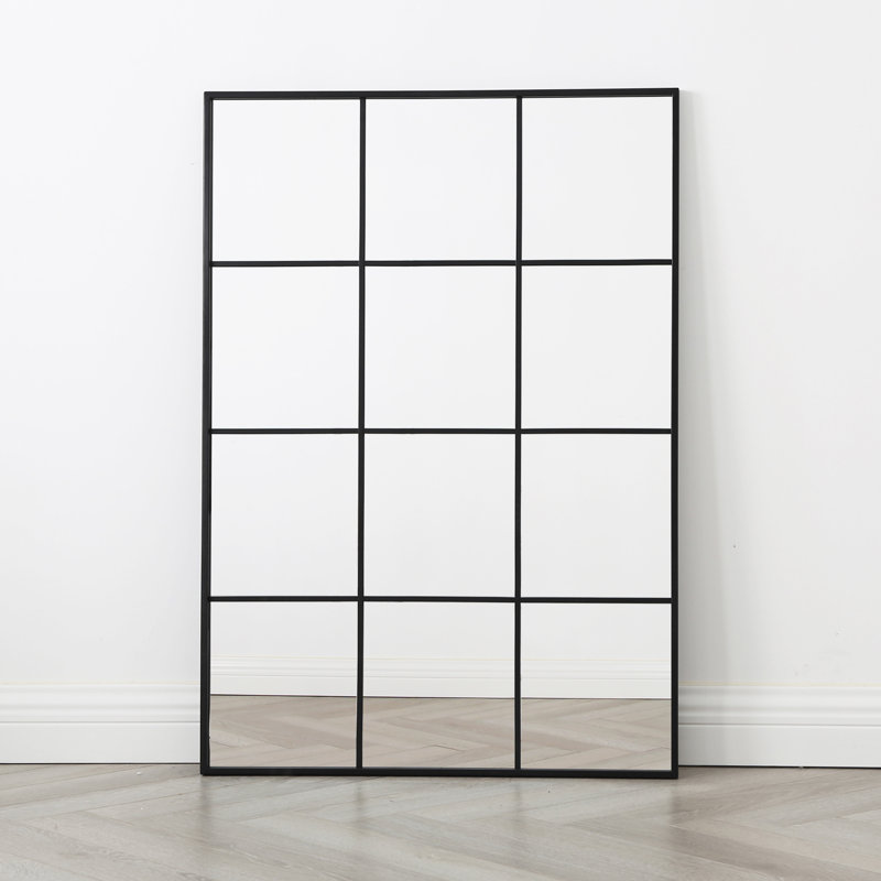 Naquasia Metal Rectangle Wall Mirror, 100cm H x 70cm W