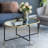 40.7'' Glass Top Console Table