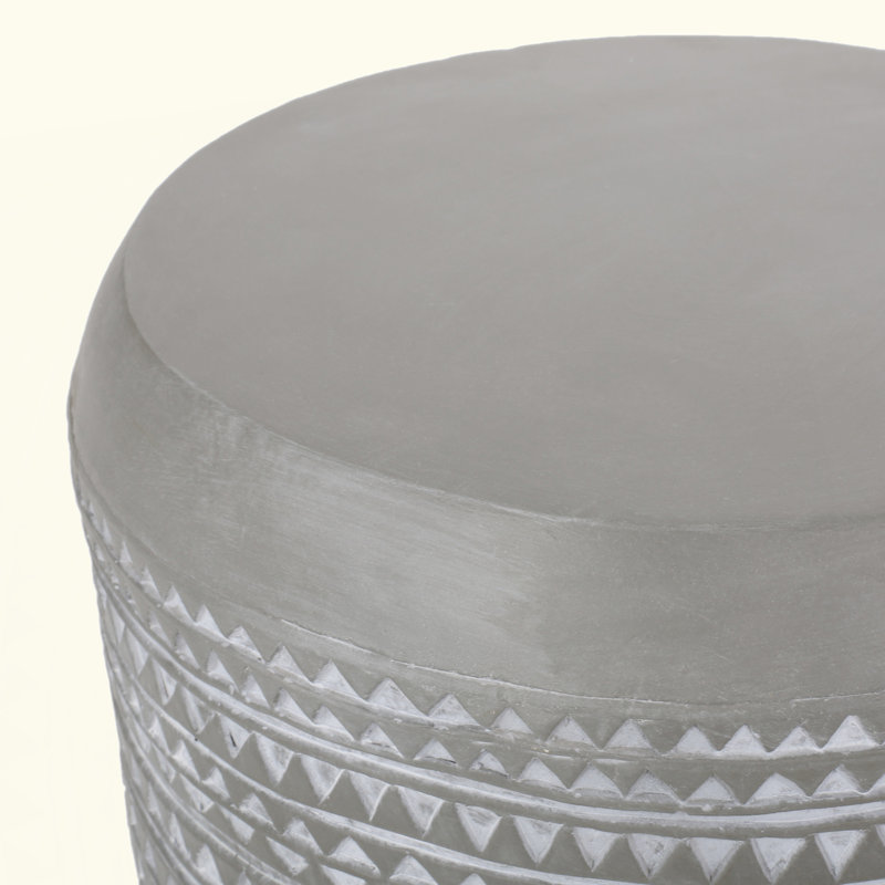 Charming Lightweight Concrete Outdoor Side Table For Versatile Use