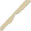 Moulure couronnée traditionnelle H 4 3/4 po x P 4 3/4 po x F 6 3/4 po x L 94 1/2 po
