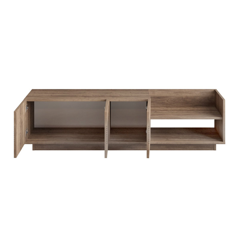 Viano TV Stand, TV Cabinet for TVs up to 47", Walnut