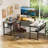 Manasa 83" U-Shape Computer Desk with LED Light Strip and Sockets-1195743776