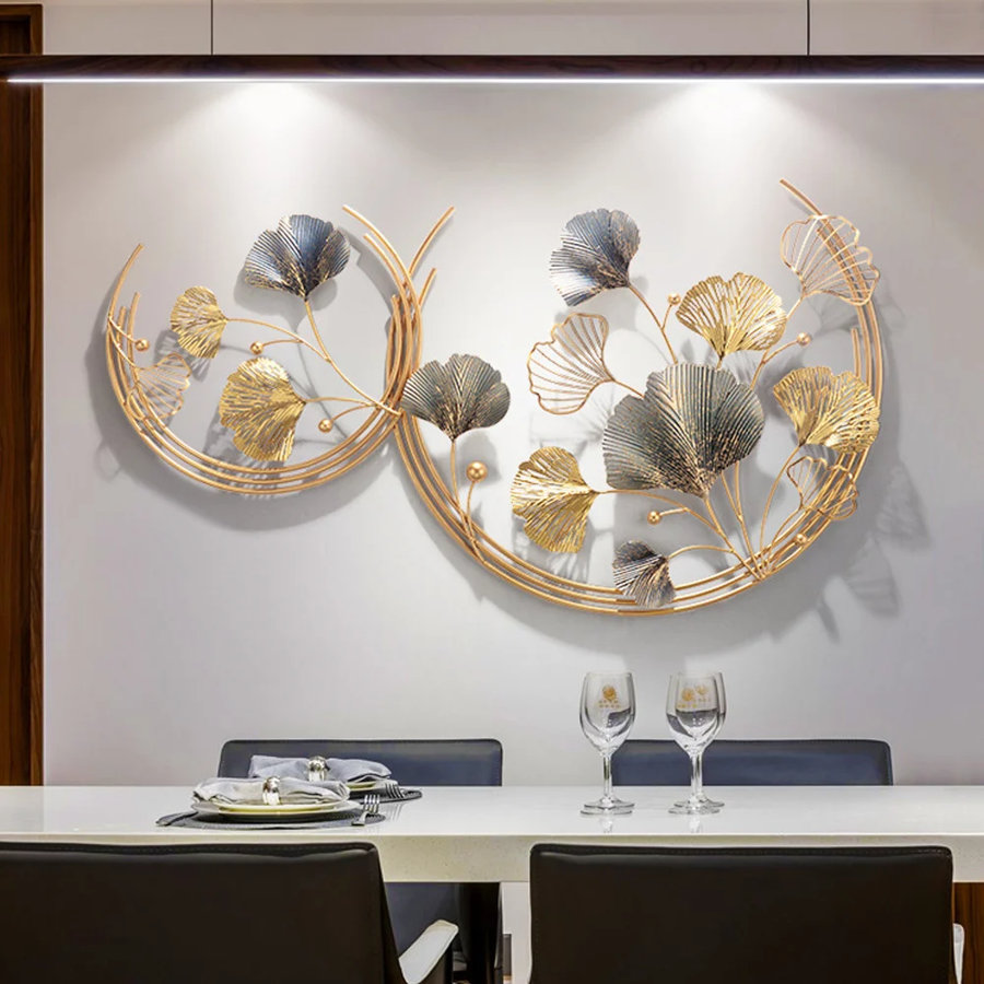 3D Ginkgo Leaves Wall Décor