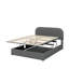 Upholstered Platform Bed With Hydraulic Storage System-1824489873-1824489875