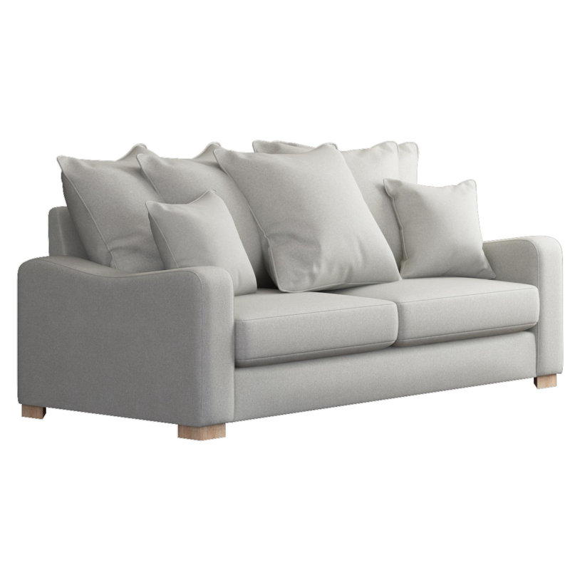 Theadford Three Seater, Scatter Back, Steel