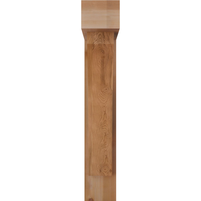 Support à blocs l 7 1/2 po x P 32 po x H 44 po Thorton avec support décalé, cèdre rouge de l'Ouest, 44 x 32
