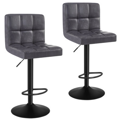 Deristin Swivel Upholstered Adjustable Height Counter Stool