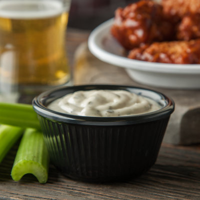 Melamine Fluted Bowl Sauce Ramekin, 4 oz