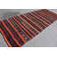 Tapis de sol, tapis turcs, tapis rétro, kilim, tapis géométrique, tapis moderne, tapis géométrique orange