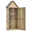 Garden Tool Shed with Door 69.5x32x178 cm Impregnated Pinewood