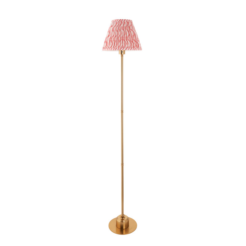 140cm Brushed LED Traditional Floor Lamp, Pink