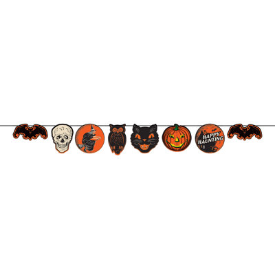 Banderole rétro d'Halloween