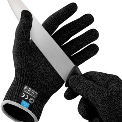 Zulay Cut Resistant Gloves Food Grade Level 5 Protection - Comfortable Safety Cut Resistant Work Gloves, Medium