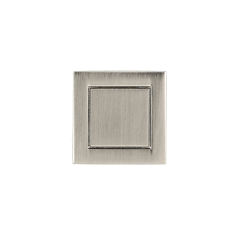 Poignée carrée de longueur 15/16 po Expression, Nickel brossé, l 0,9 po