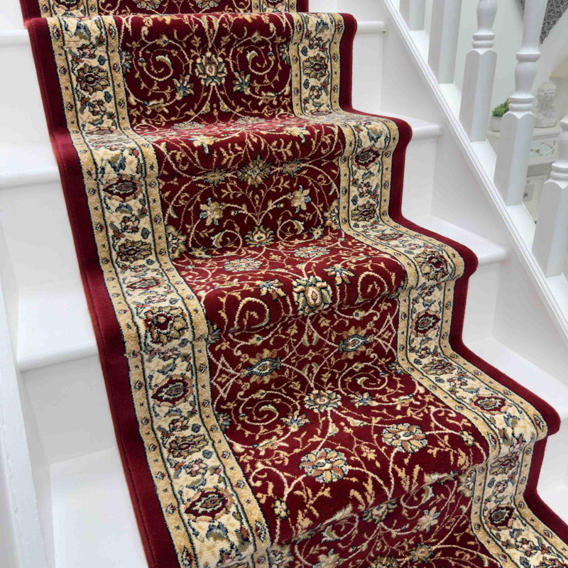 Stair Runner Floral Area Rug, Stair Runner 66 x 450 cm