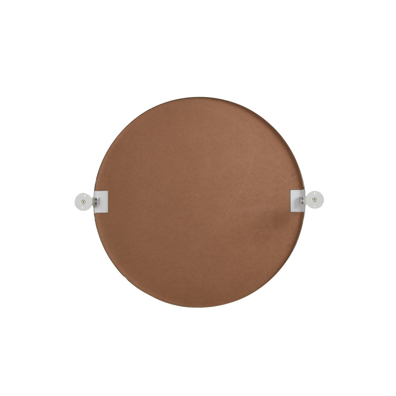 Belfield Metal Wall Mirror, 24" x 24", Silver