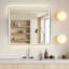 Armoire à pharmacie avec miroir en aluminium noir Reindeau-49903963