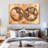 " Rustic Hemispheres Map " Print-290549099