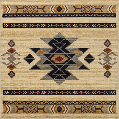 7'10" X 10'3" Southwest Area Rug