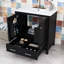 Meuble-lavabo avec lavabo simple, 2 portes et tiroir-1021707694