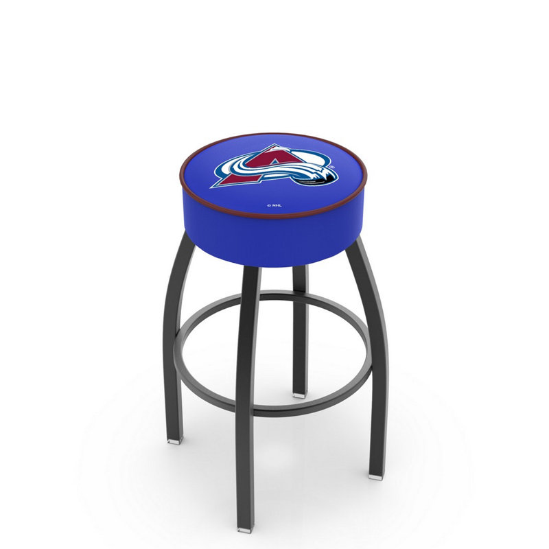 NHL Bar & Round Counter Stool, Colorado Avalanche, Counter Stool (25" Seat Height)