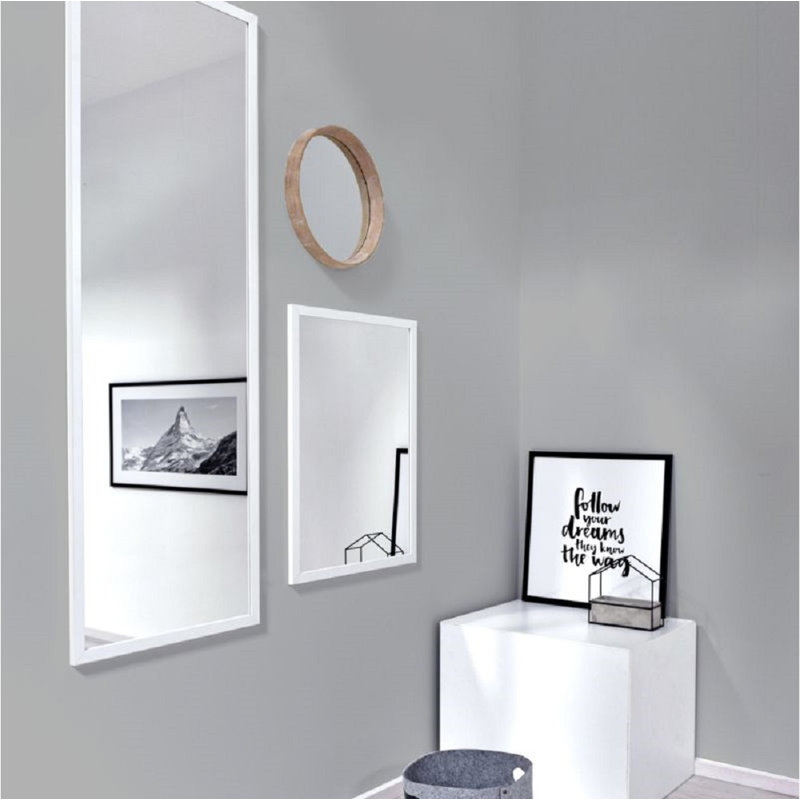 nielsen Home Wooden Wall Mirror, 70cm H x 50cm W, White