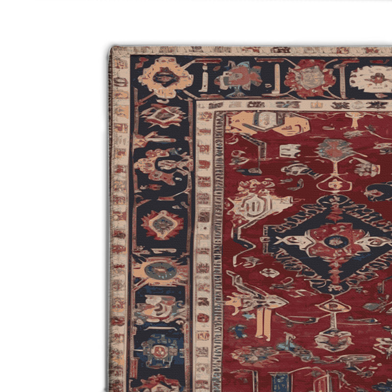 Tapis turc intérieur et extérieur brun, Rectangle 4pi x 6 pi
