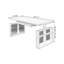 Bureaux rectangulaires en bois massif brun noisette-1839970308