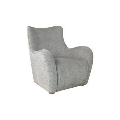 Swivel Accent Chair In Zinc Colored Fabric